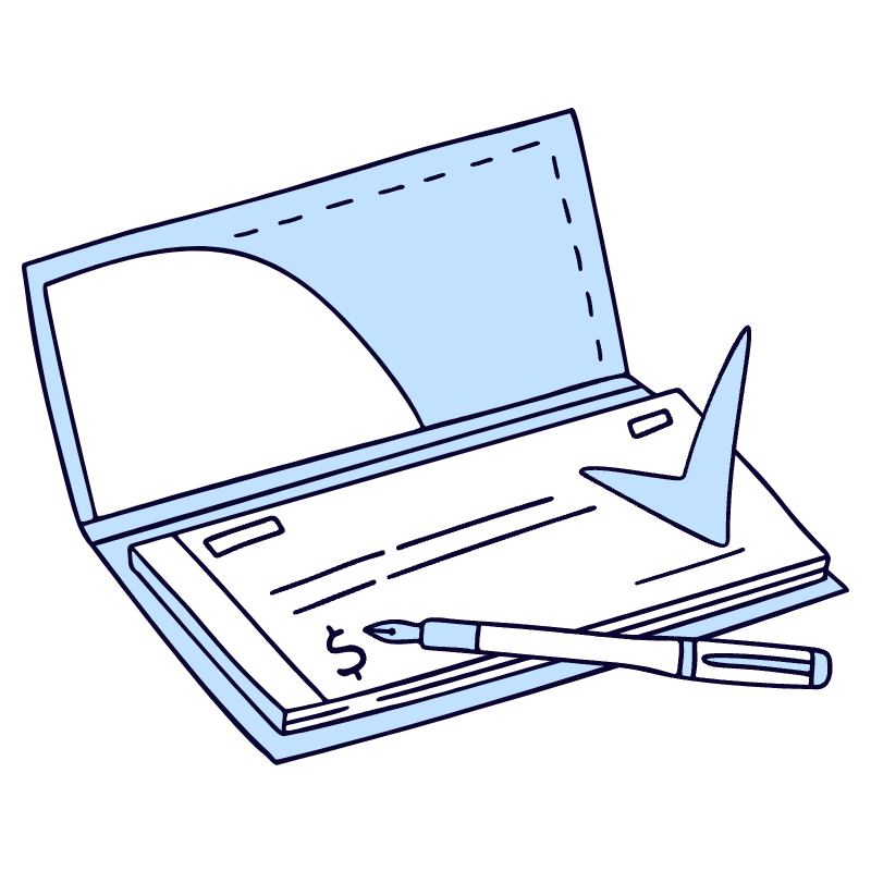 Checkbook 1 Illustration from Bruxelles Duotone Set