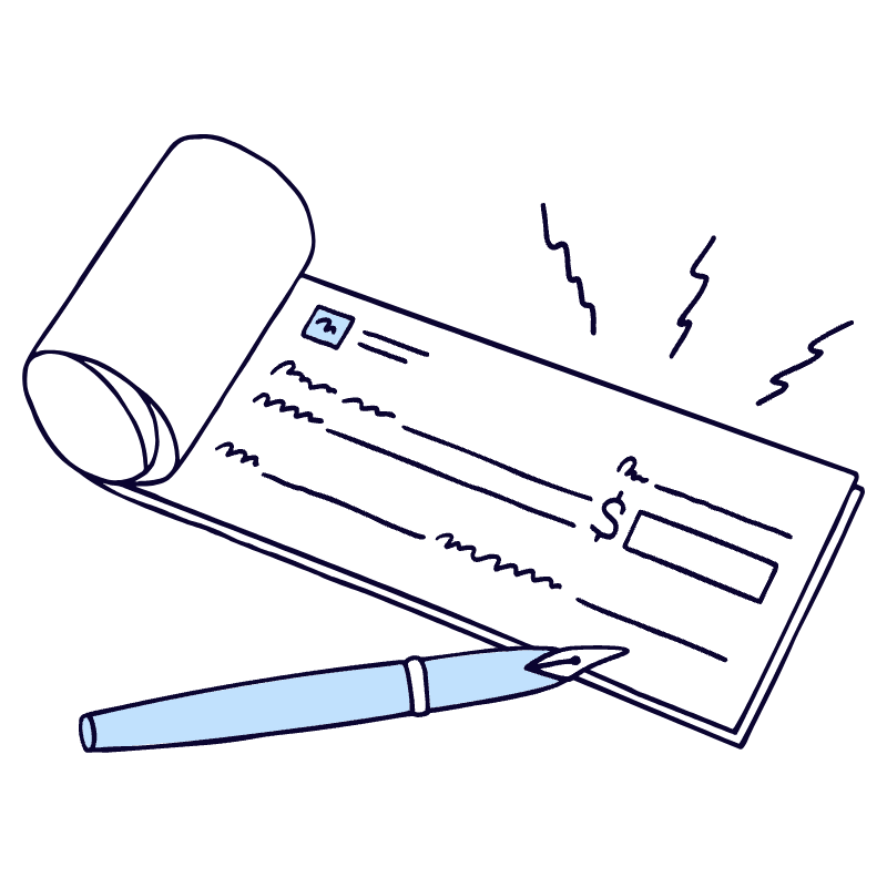 Checkbook 2 Illustration from Bruxelles Duotone Set