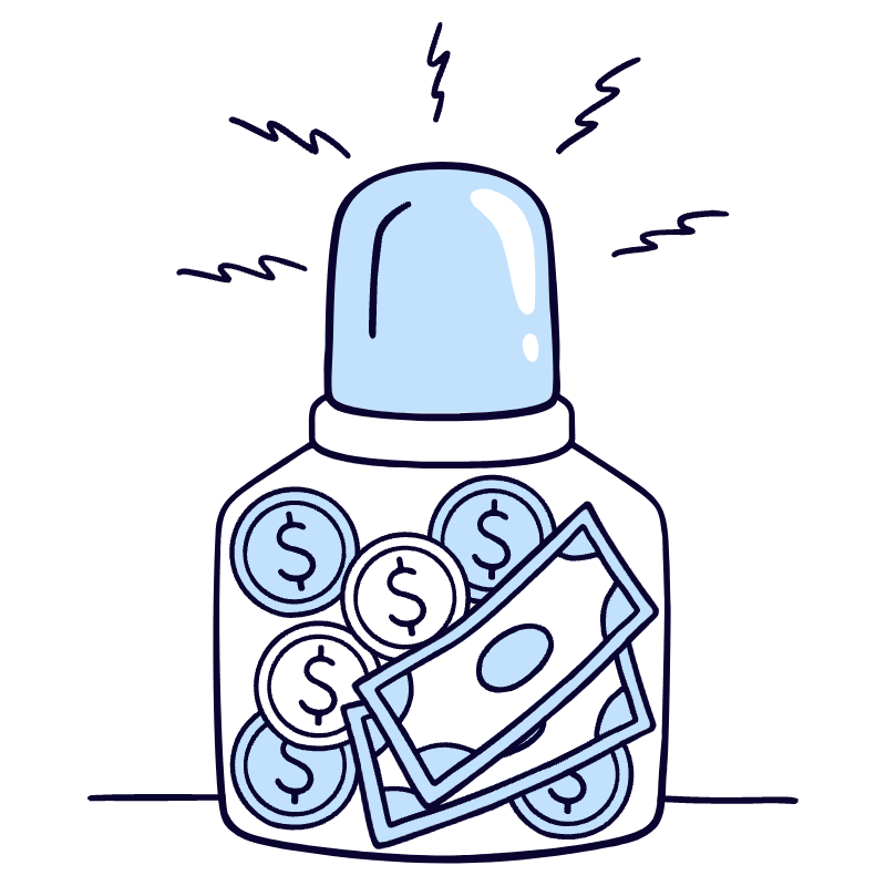 Emergency Funds 2 Illustration from Bruxelles Duotone Set