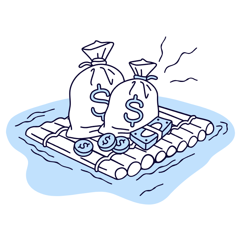 Emergency Funds 3 Illustration from Bruxelles Duotone Set