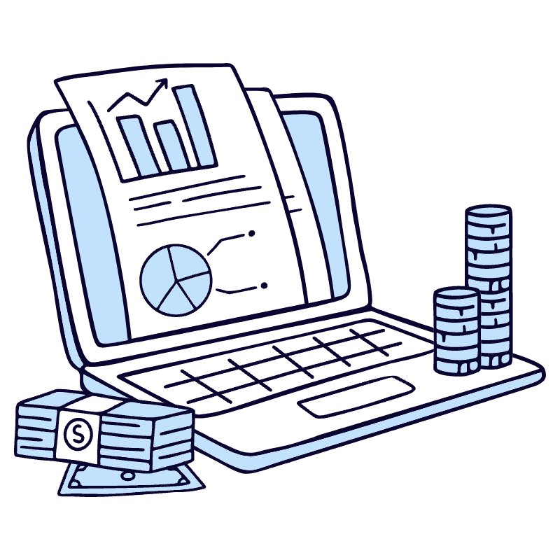 Financial Data 1 Illustration from Bruxelles Duotone Set