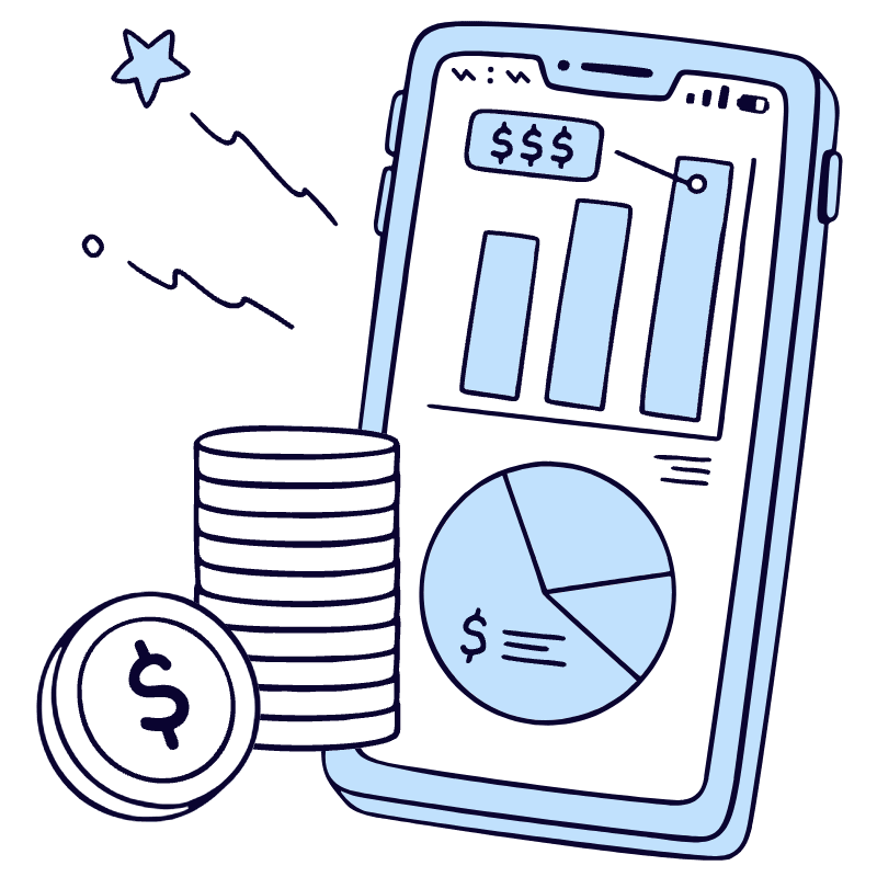 Financial Data 2 Illustration from Bruxelles Duotone Set