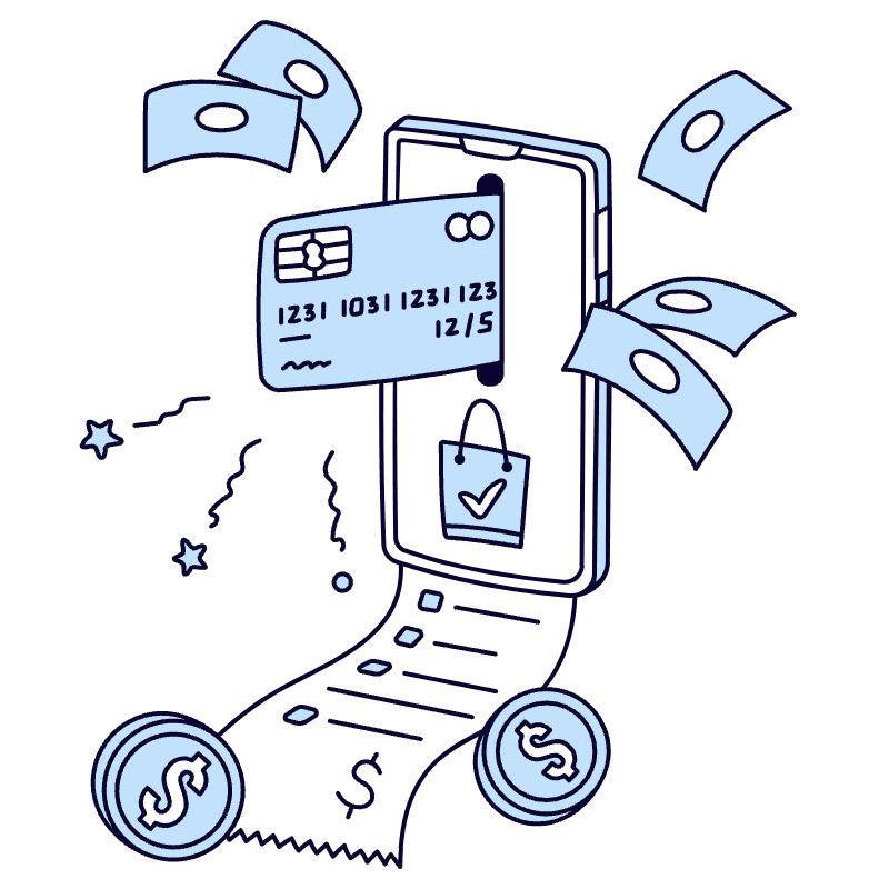 Online Transactions 3 Illustration from Bruxelles Duotone Set