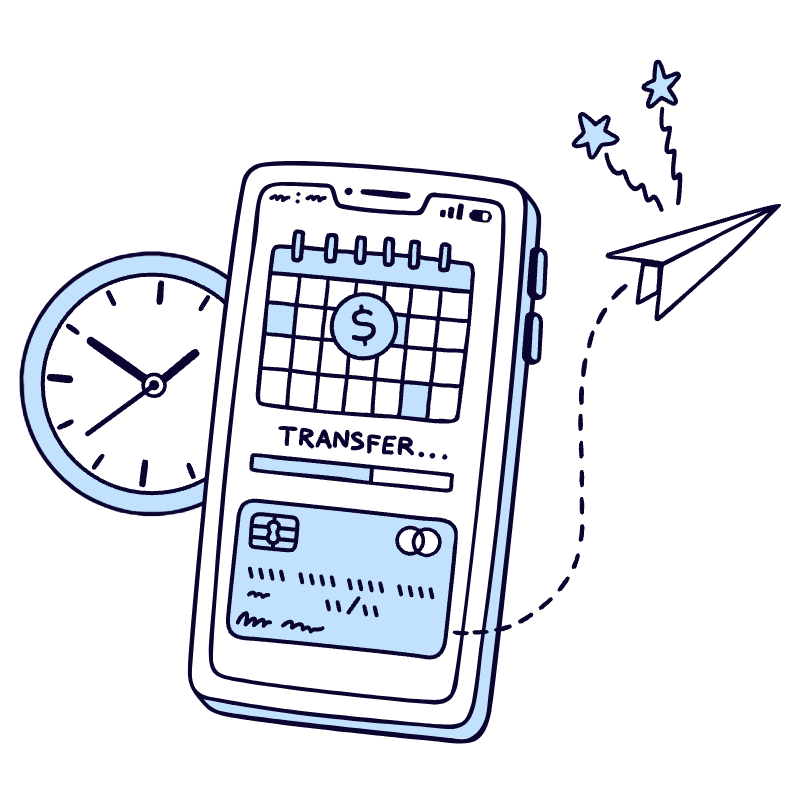 Scheduled Transfers 2 Illustration from Bruxelles Duotone Set