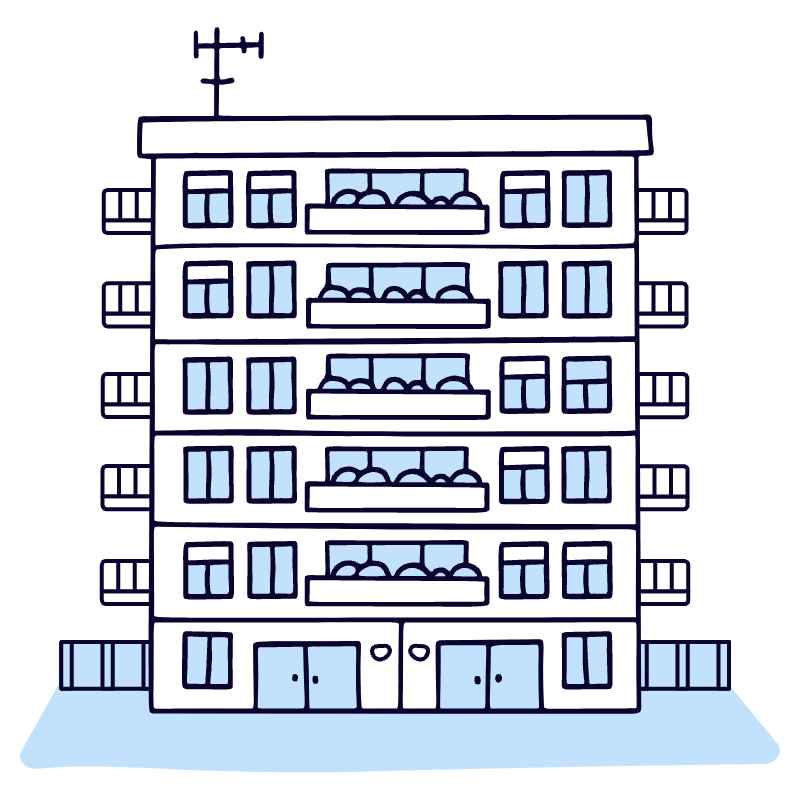 Condominium 1 Illustration from Bruxelles Duotone Set