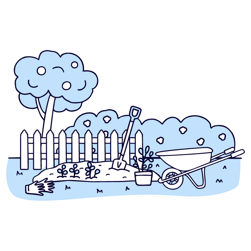 Garden 1 Illustration from Bruxelles Duotone Set