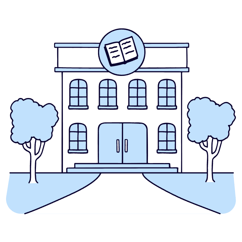 Library 2 Illustration from Bruxelles Duotone Set