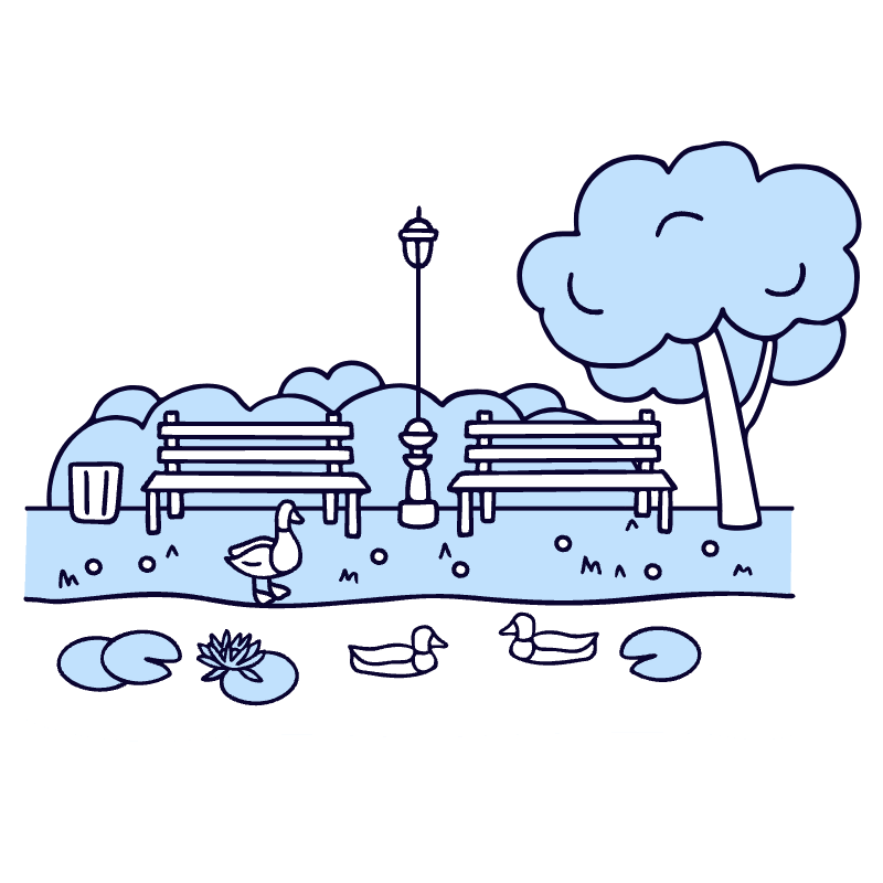 Park 1 Illustration from Bruxelles Duotone Set