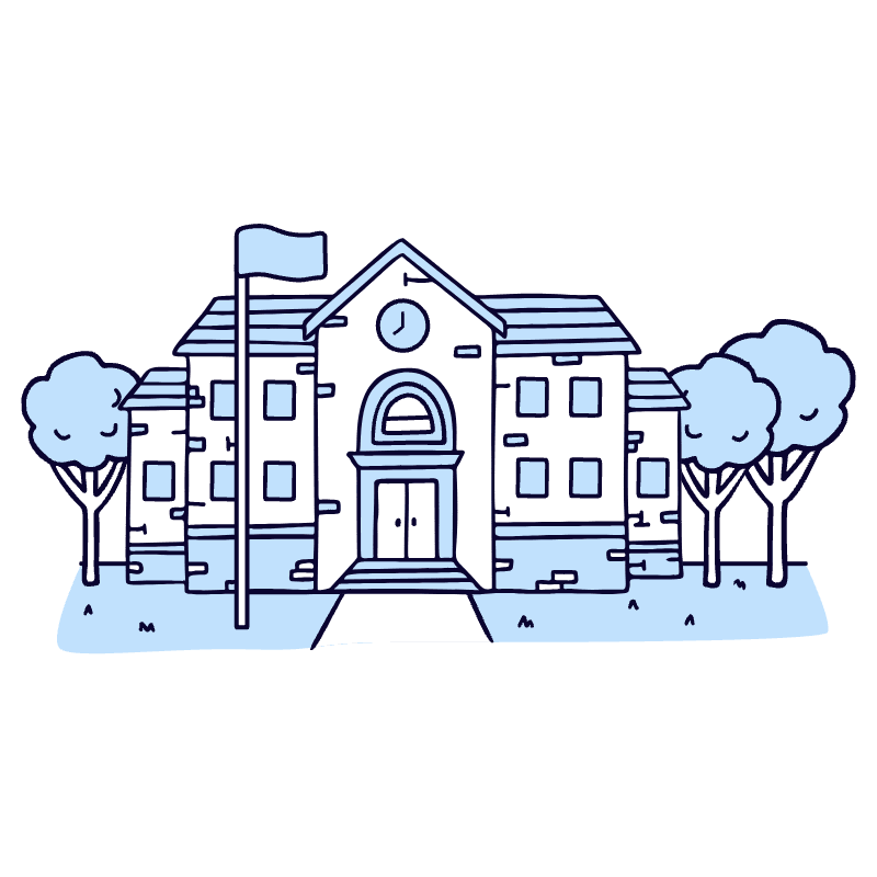 School 1 Illustration from Bruxelles Duotone Set