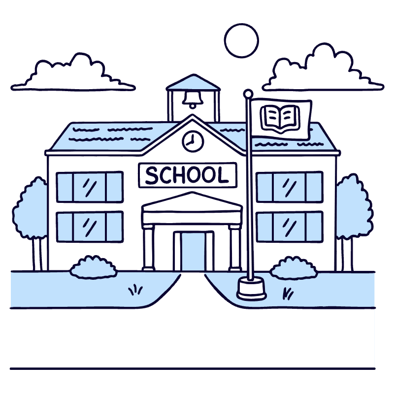 School 2 Illustration from Bruxelles Duotone Set