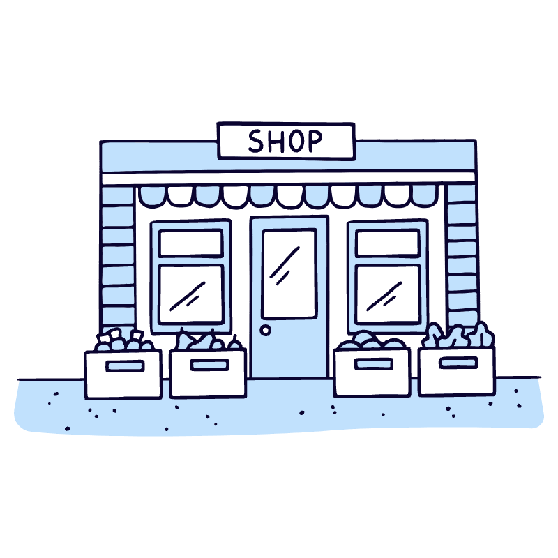 Shop 1 Illustration from Bruxelles Duotone Set