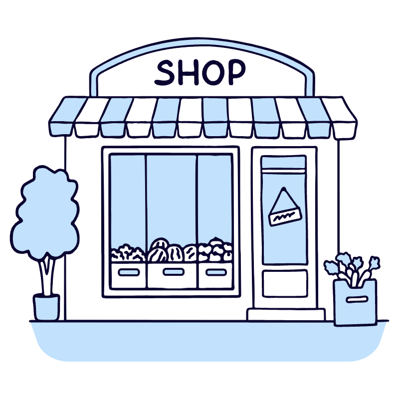 Shop 2 Illustration from Bruxelles Duotone Set