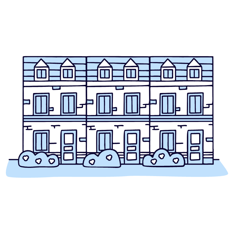 Town House 1 Illustration from Bruxelles Duotone Set