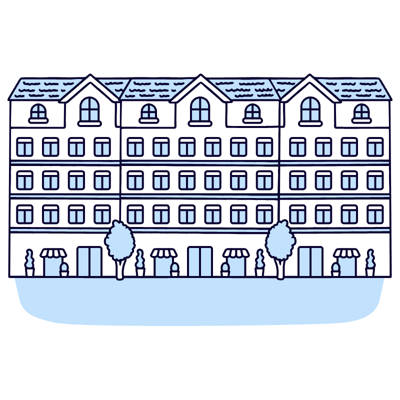 Town House 2 Illustration from Bruxelles Duotone Set