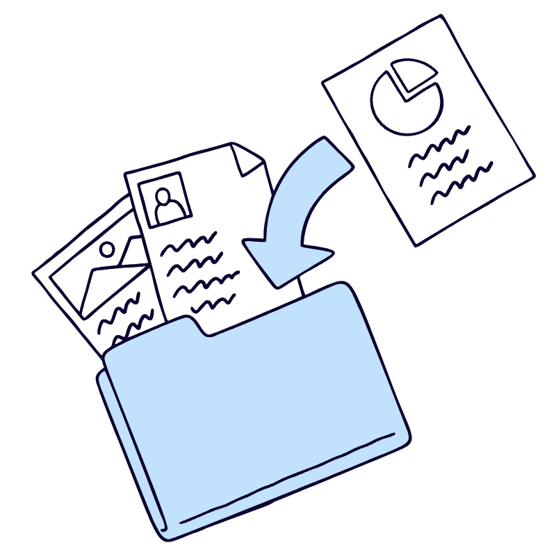 Add Files Media Illustration from Bruxelles Duotone Set