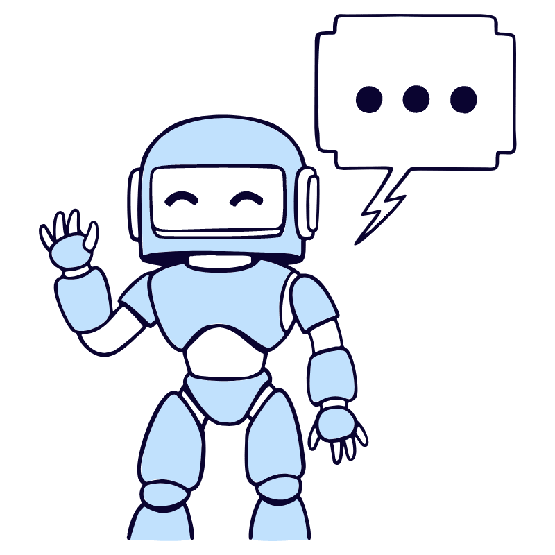 Chat Bot Illustration from Bruxelles Duotone Set