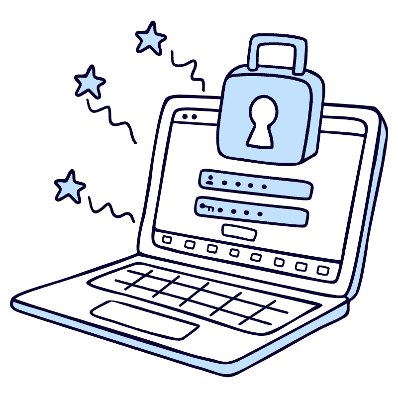 Enter Your Password 1 Illustration from Bruxelles Duotone Set