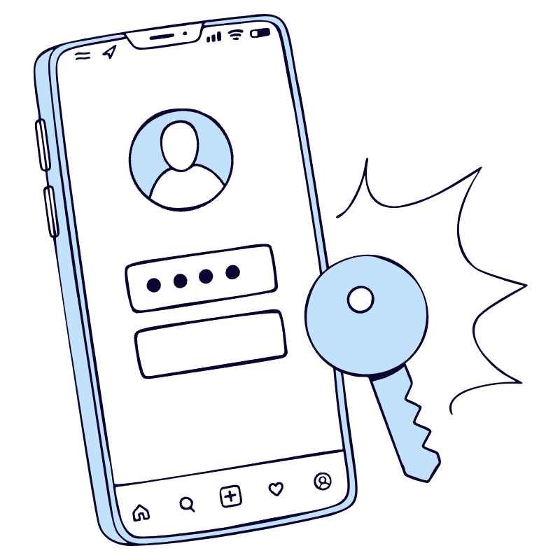 Enter Your Password Illustration from Bruxelles Duotone Set