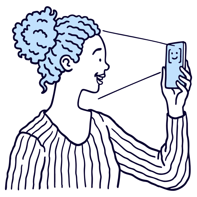 Face Id Illustration from Bruxelles Duotone Set