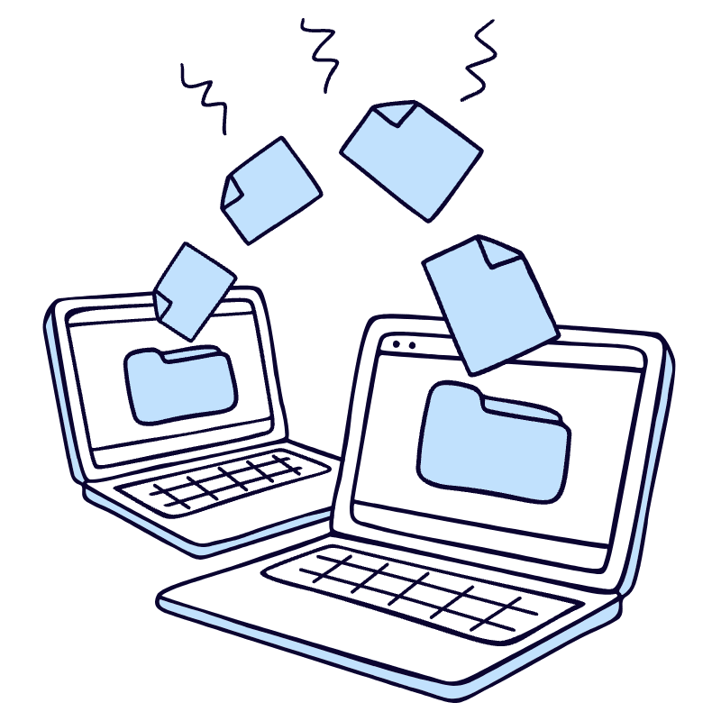 File Sharing 1 Illustration from Bruxelles Duotone Set