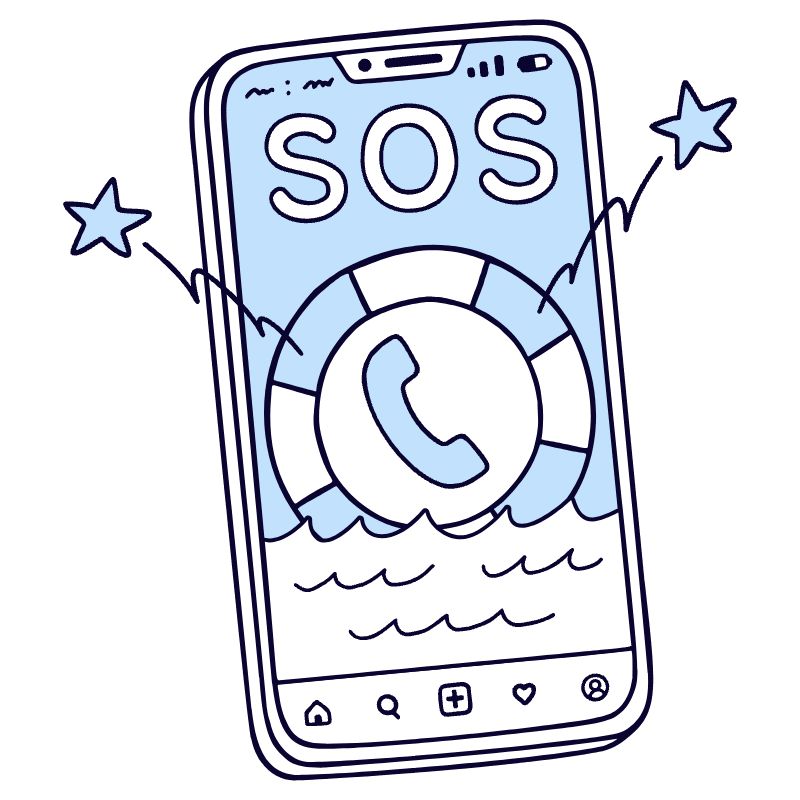 Help 1 Illustration from Bruxelles Duotone Set