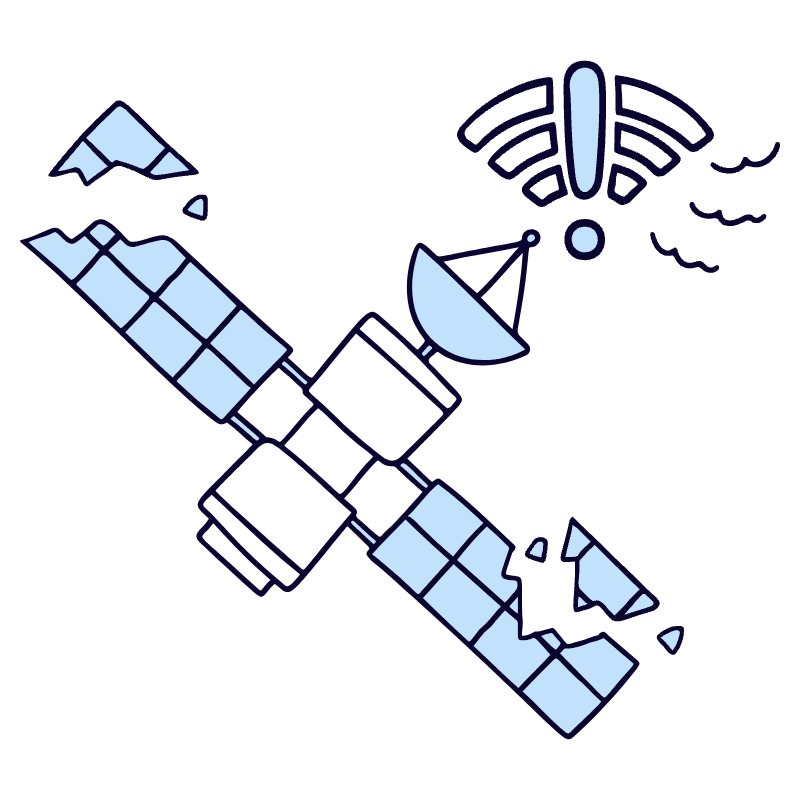 No Internet Illustration from Bruxelles Duotone Set