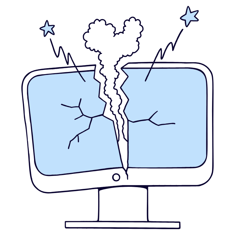 Something Went Wrong 2 Illustration from Bruxelles Duotone Set