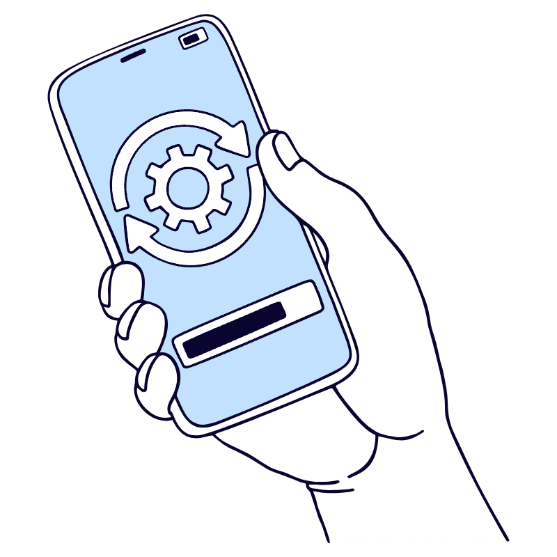 Update Sync Illustration from Bruxelles Duotone Set