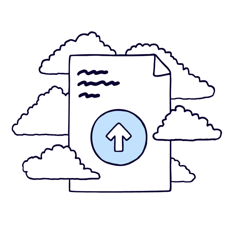 Upload File Illustration from Bruxelles Duotone Set