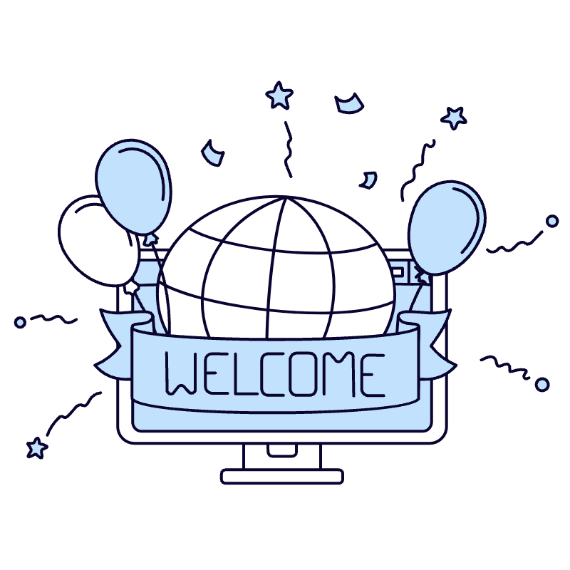 Welcome 3 Illustration from Bruxelles Duotone Set