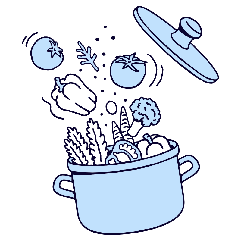 Leisure Food Cooking For Family Friends Guests 1 Illustration from Bruxelles Duotone Set