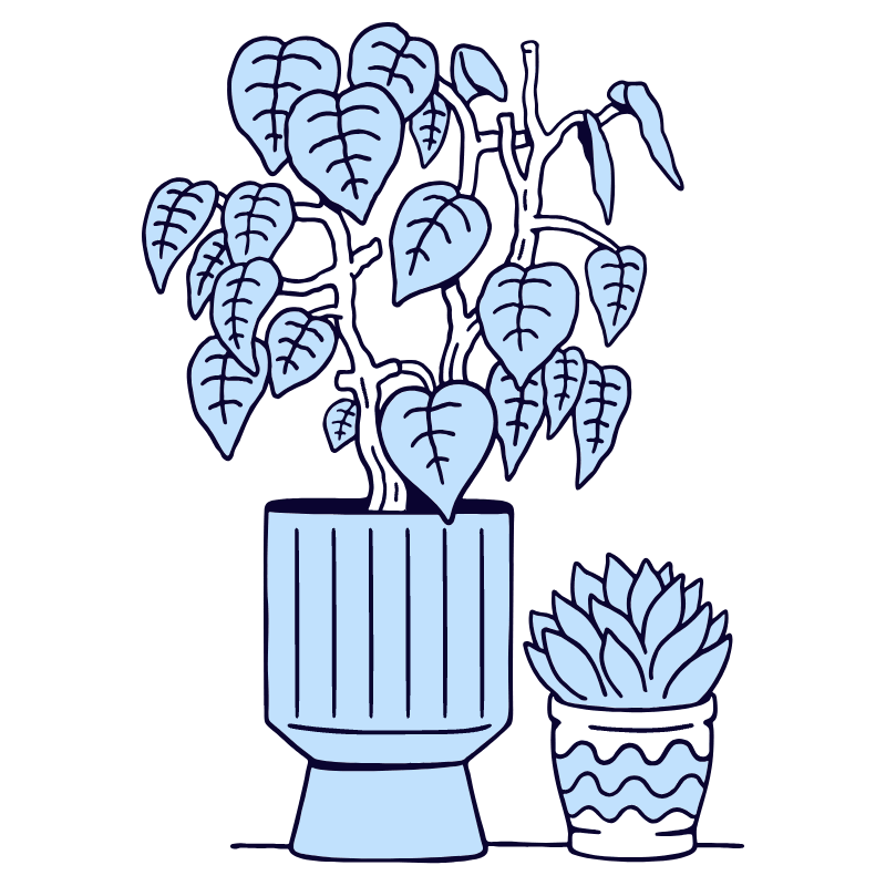 Leisure Food Grow Plants Apartment Balcony 1 Illustration from Bruxelles Duotone Set