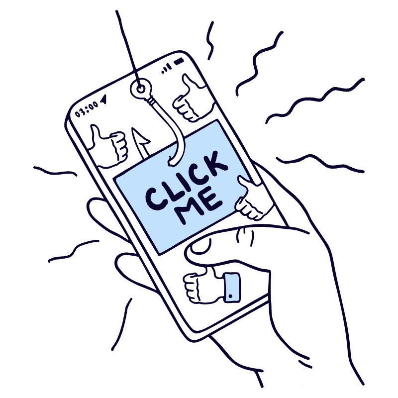 Clickbait Illustration from Bruxelles Duotone Set