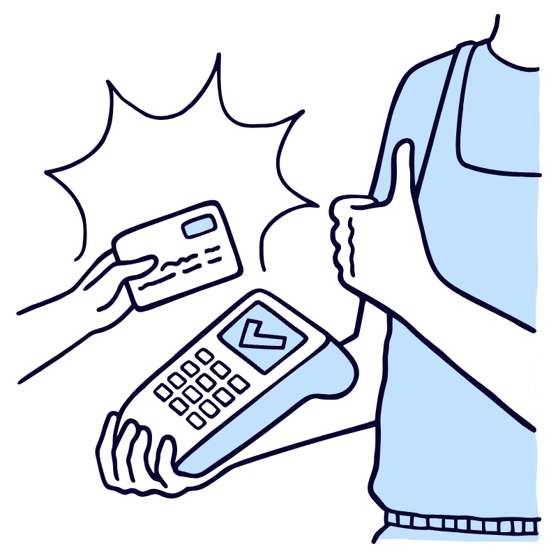 Payment Processed Illustration from Bruxelles Duotone Set