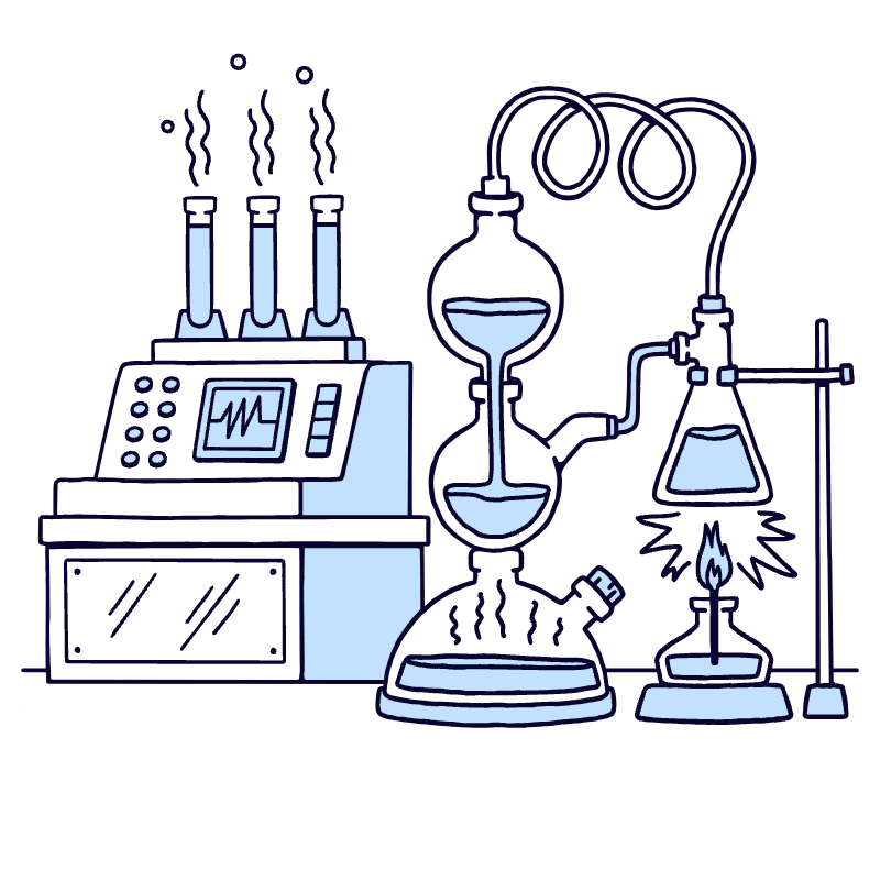 Lab Equipment 2 Illustration from Bruxelles Duotone Set