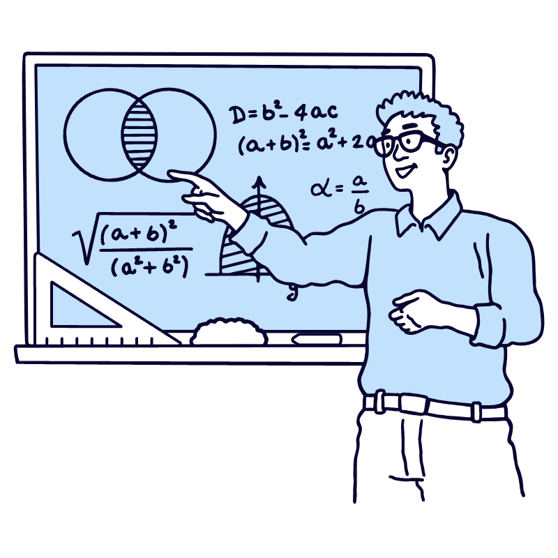 Mathematician 2 Illustration from Bruxelles Duotone Set