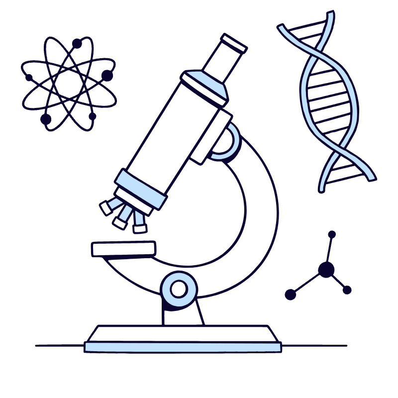 Microscope 2 Illustration from Bruxelles Duotone Set