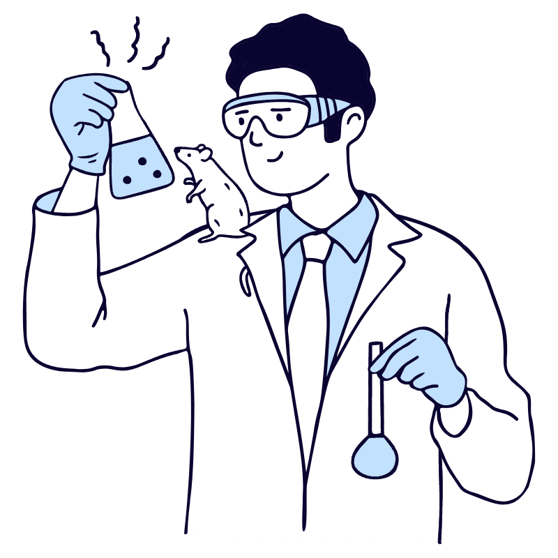 Scientist 1 Illustration from Bruxelles Duotone Set