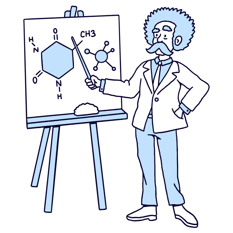 Scientist 2 Illustration from Bruxelles Duotone Set