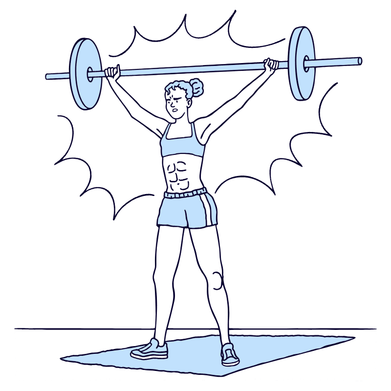 Showing Your Strength Illustration from Bruxelles Duotone Set