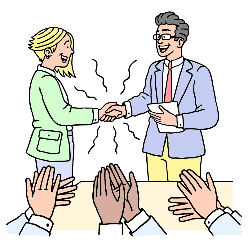 Business Business Deal Success Illustration from Bruxelles Set