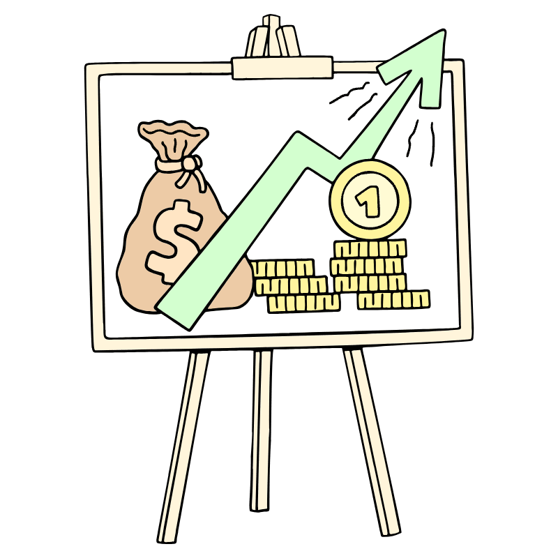 Business Business Graph Positive Illustration from Bruxelles Set