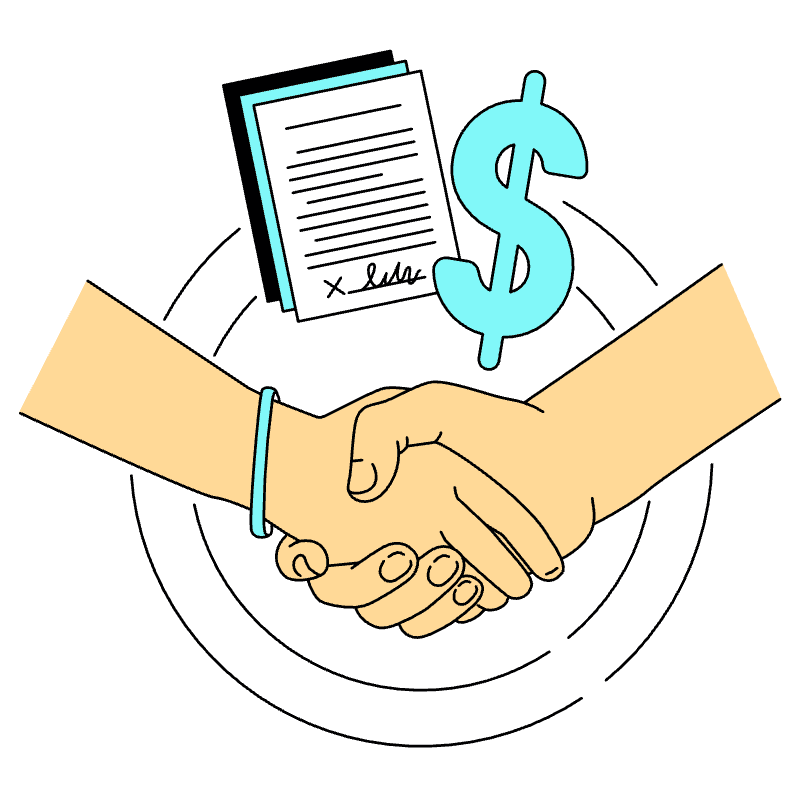 Business Deal Illustration from London Set