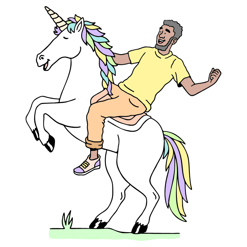 Business Startup Character Black Man Illustration from Bruxelles Set