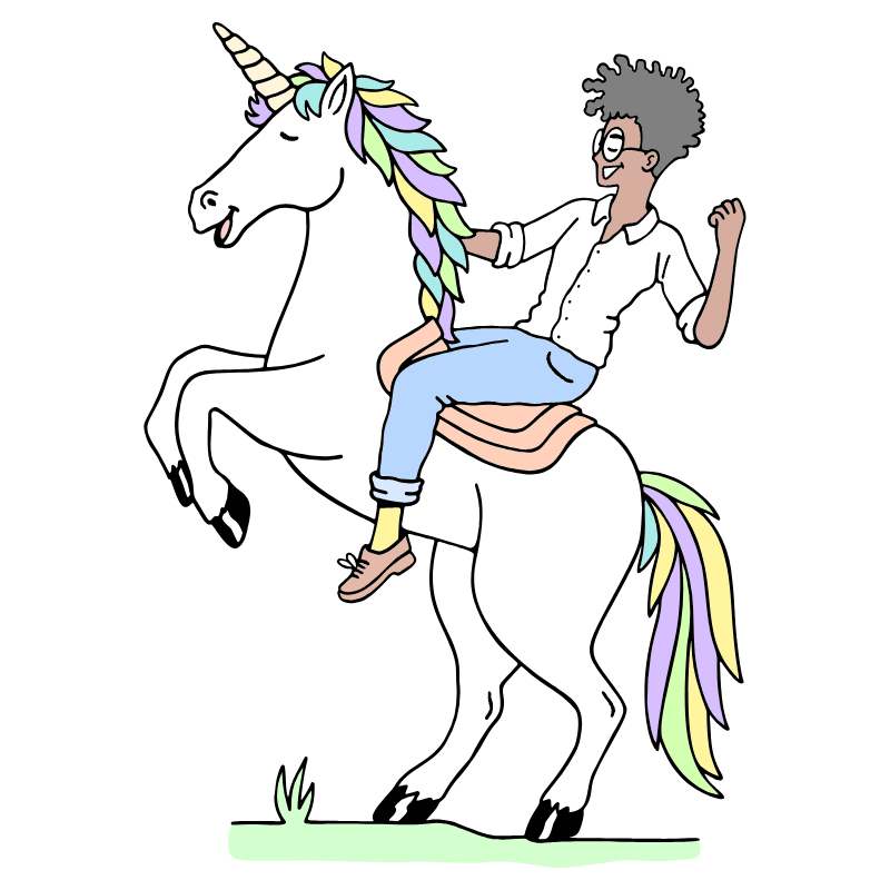 Business Startup Character Black Woman Illustration from Bruxelles Set