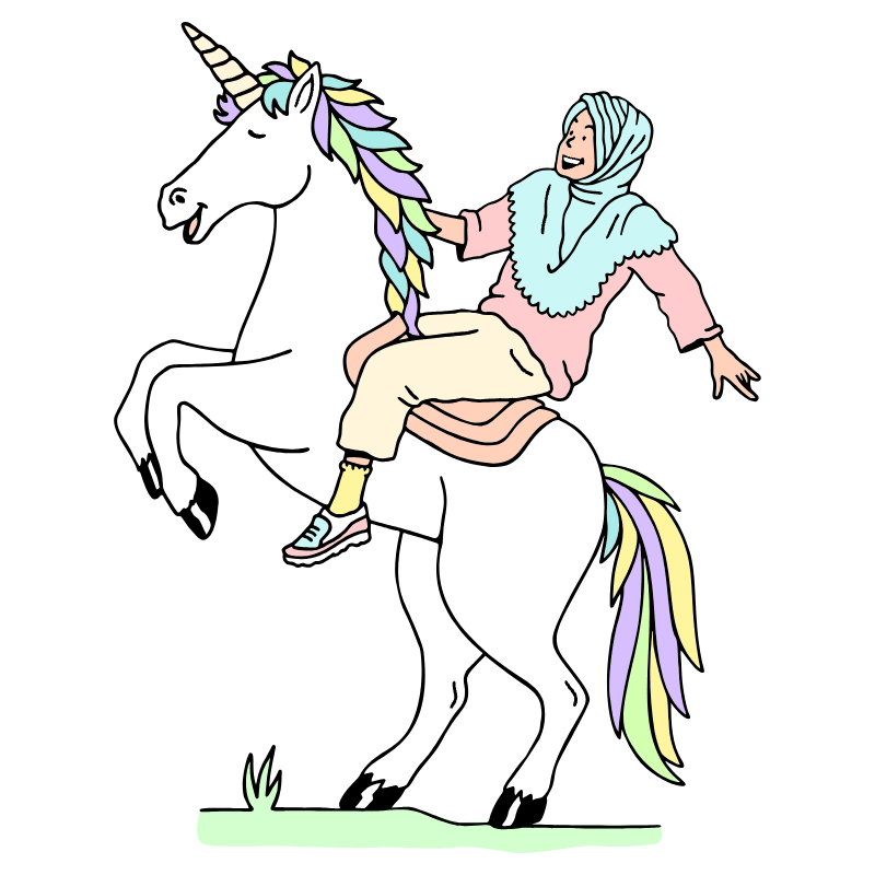 Business Startup Character Muslim Woman Illustration from Bruxelles Set