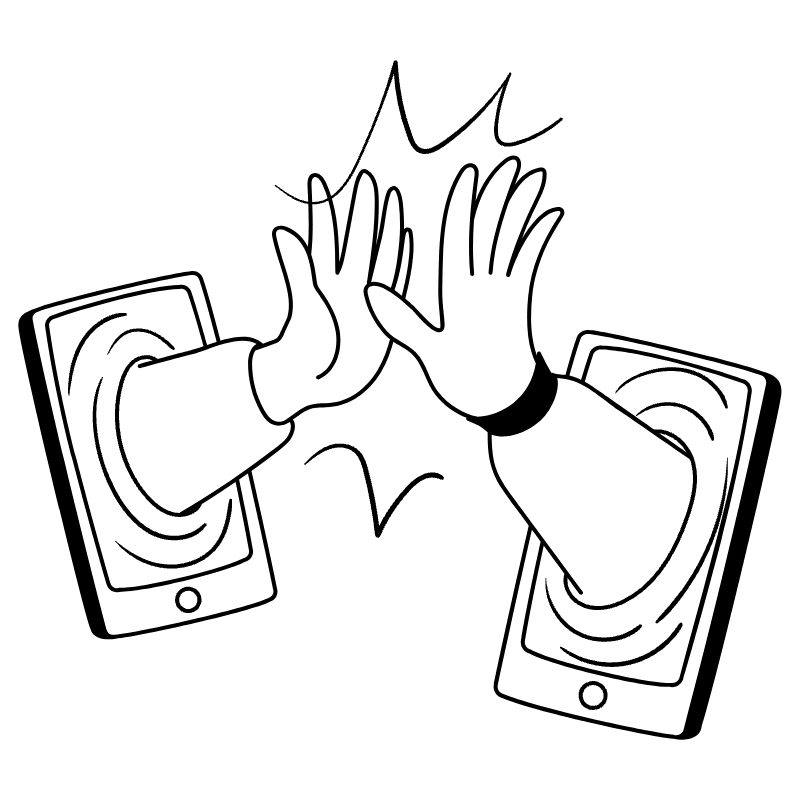 Facetime Video Call Illustration from Milano Set