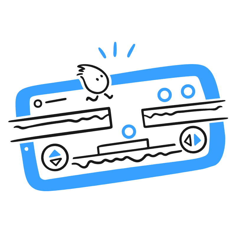 Mobile Gaming Illustration from Brooklyn Set