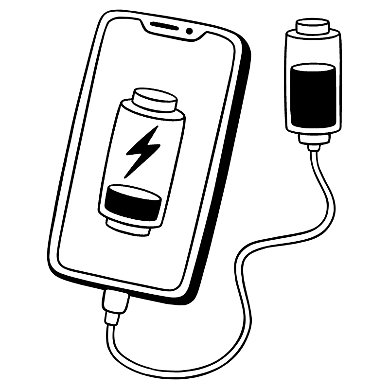 Phone Charging 1 Illustration from Milano Set