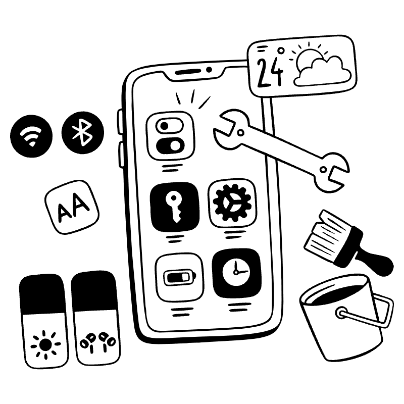 Phone Customization 1 Illustration from Milano Set